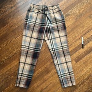 SCOTCH & SODA “Fave”Checked/Plaid,Tapered-fit Jogger Pant Drawstring